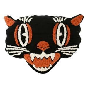 Halloween retro cat head throw pillow Holiday Decor